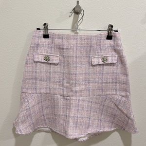 Pomelo Pink Tweed Skirt